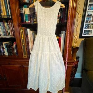 NWT Zara White Maxi Dress Medium
